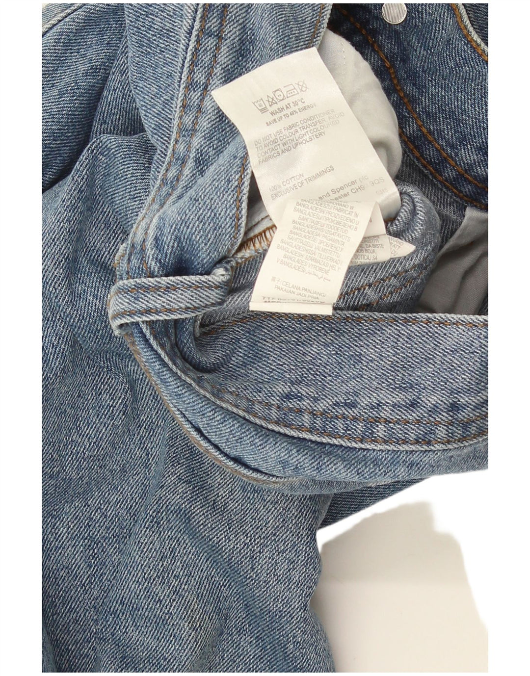 Ανδρικό τζιν ίσιο Marks & Spencer W34 L29 Μπλε βαμβακερό