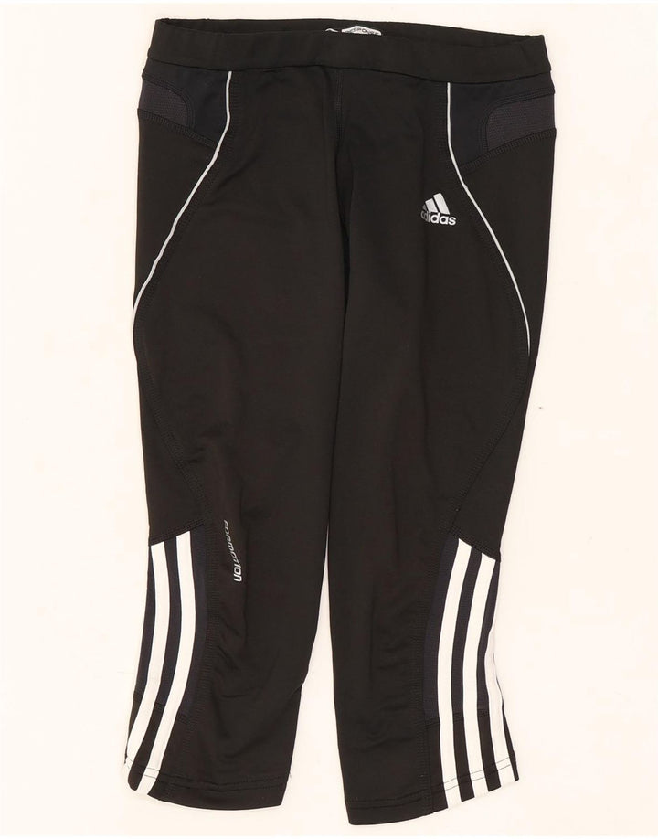 Adidas Γυναικεία Κάπρι Κολάν UK 10 Small Black Polyester