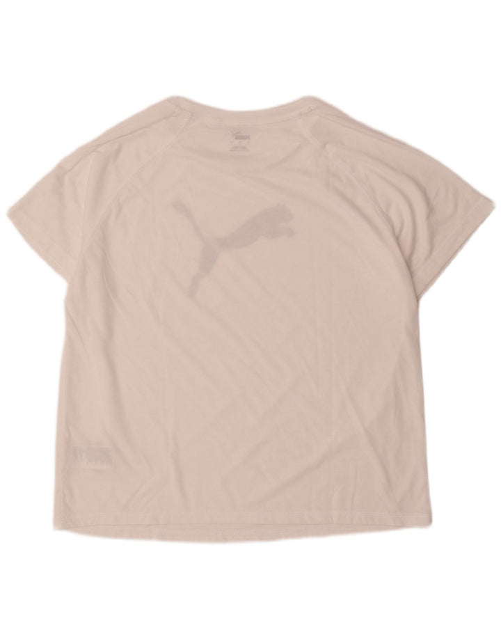 Ανδρικό γραφικό μπλουζάκι Puma Top Large White Polyester