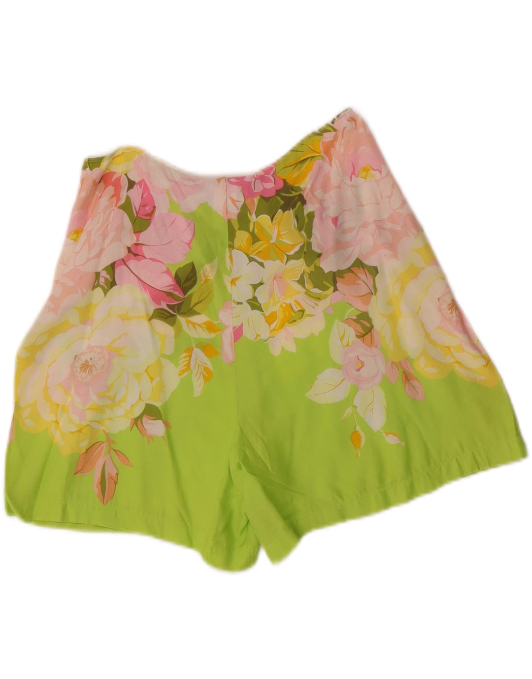 Γυναικείο σορτς OCEANO casual IT 44 Medium W28 Πράσινη φλοράλ βισκόζη