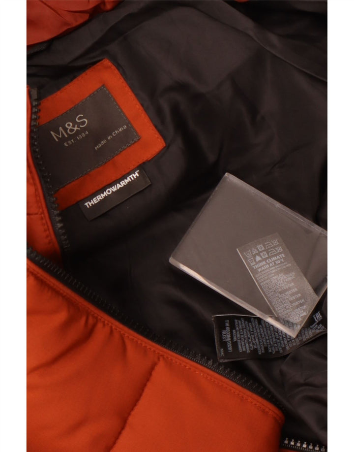 Marks & Spencer Ανδρικό μπουφάν με επένδυση UK 42 XL καφέ πολυεστέρας