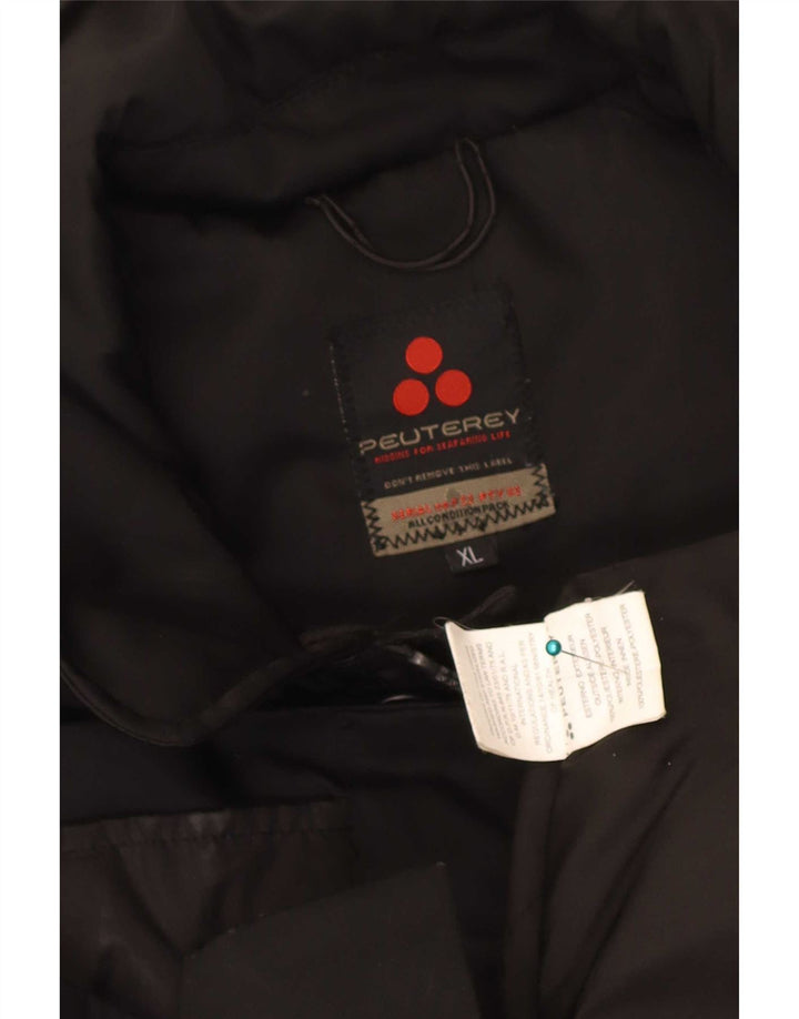 Ανδρικό μπουφάν PEUTEREY Windbreaker UK 42 XL Μαύρο Πολυεστέρας