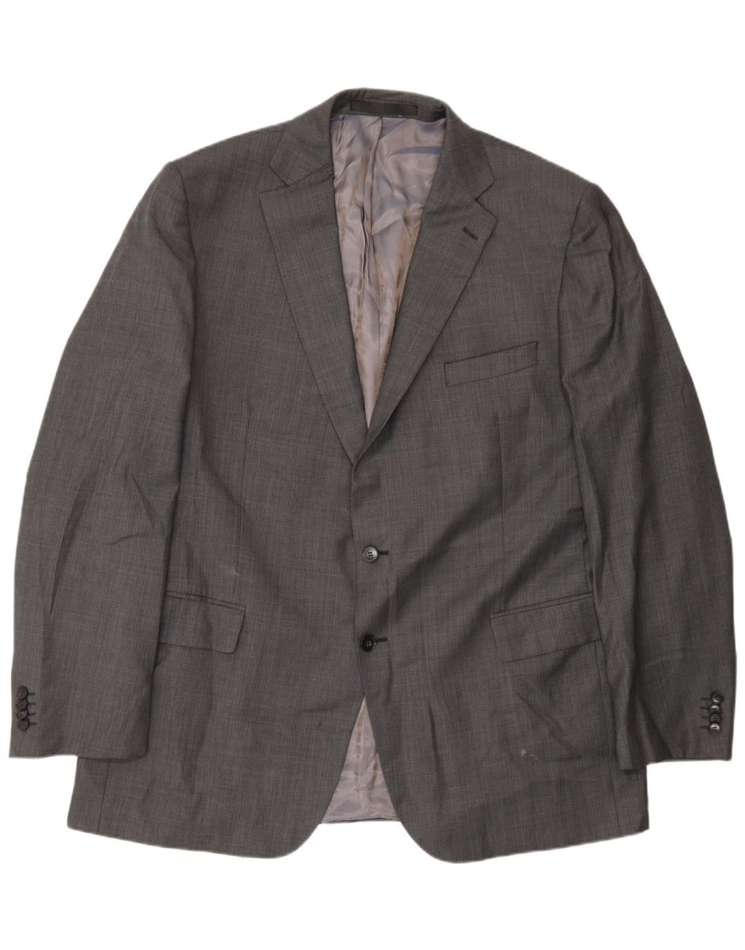 Marks & Spencer Ανδρικό σακάκι σακάκι με 2 κουμπιά UK 46 XL Γκρι μαλλί