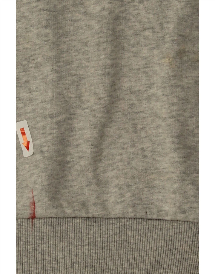 Superdry Γυναικείο Φούτερ μεγάλου μεγέθους Jumper UK 16 μεγάλο γκρι βαμβακερό