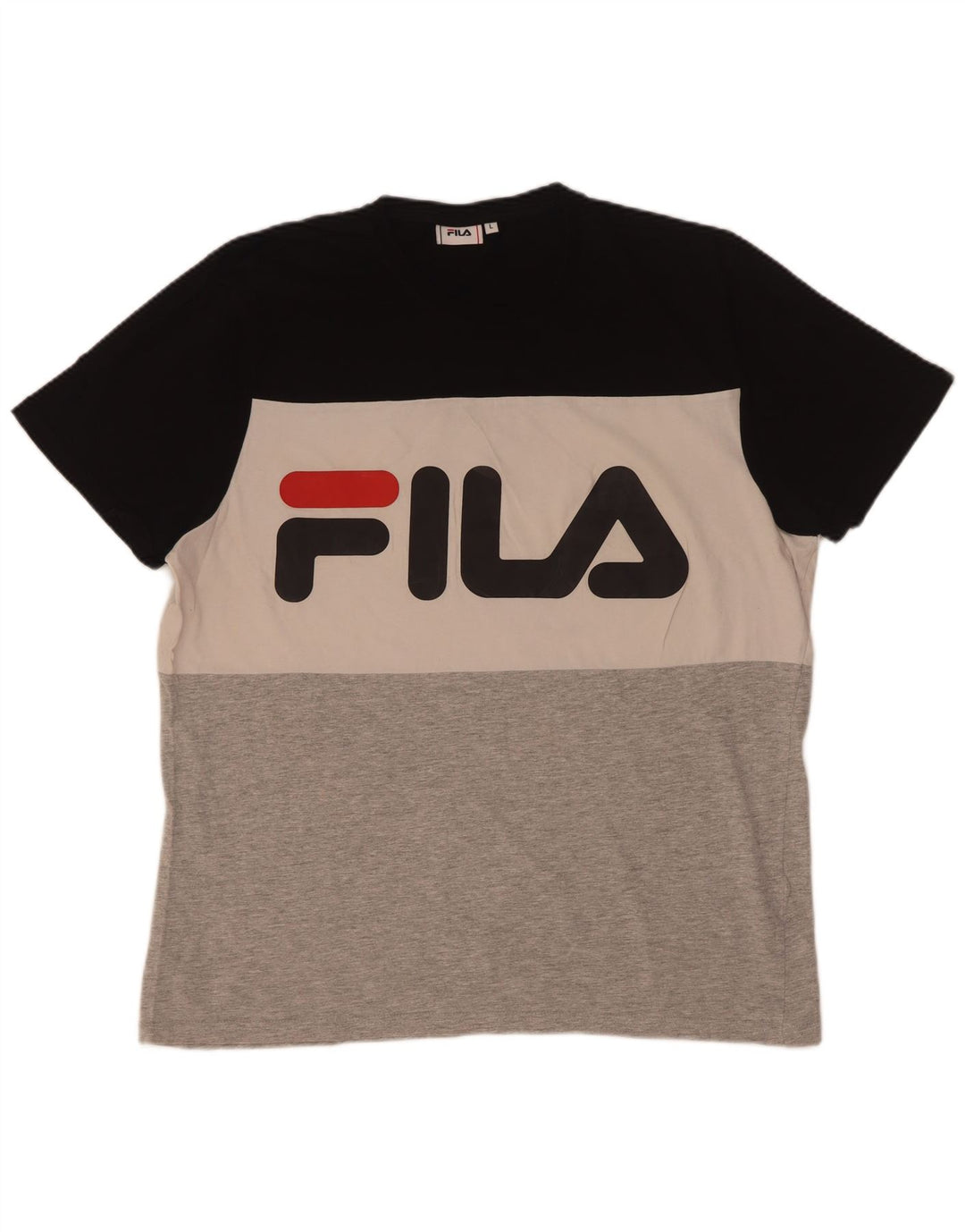 Ανδρικό γραφικό μπλουζάκι Fila Top μεγάλο πολύχρωμο μπλοκ χρώματος