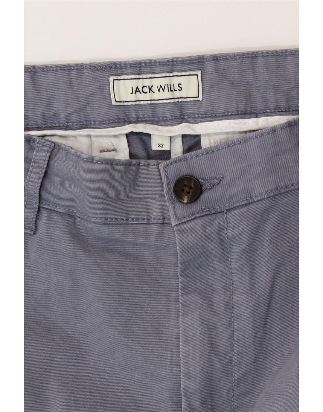 JACK WILLS Mens Chino Shorts W32 Medium Blue Cotton Vintage Jack Wills and Second-Hand Jack Wills from Messina Hembry 