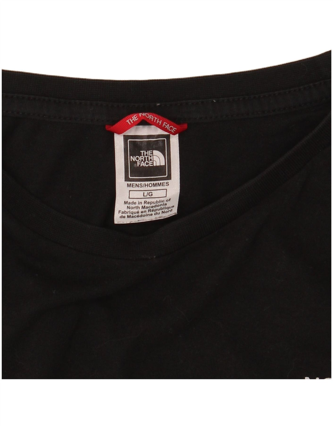 Ανδρικό γραφικό T-Shirt North Face Top Large Μαύρο