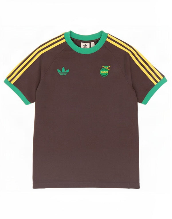 Ανδρικό T-Shirt Adidas Jamaica Top Medium Grey Colourblock Βαμβακερό