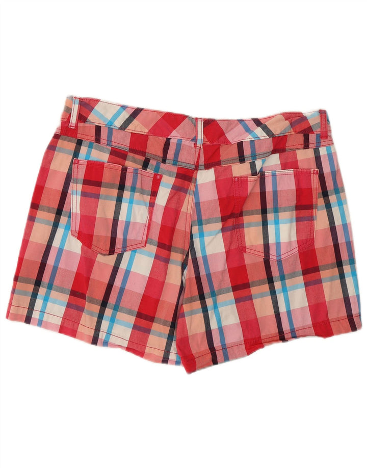 Γυναικείο σορτς LEE Natural Fit Casual US 16 2XL W38 Κόκκινο βαμβακερό καρό