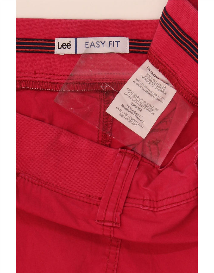 LEE Womens Easy Fit Cargo Shorts US 16 2XL W36  Red Cotton Vintage Lee and Second-Hand Lee from Messina Hembry 