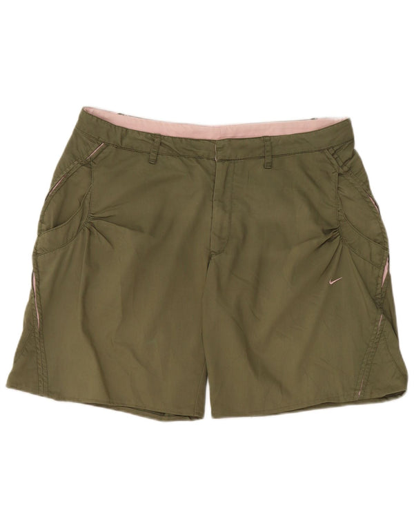 Γυναικείο σορτς chino Nike UK 12 Medium W32 από βαμβακερό χακί