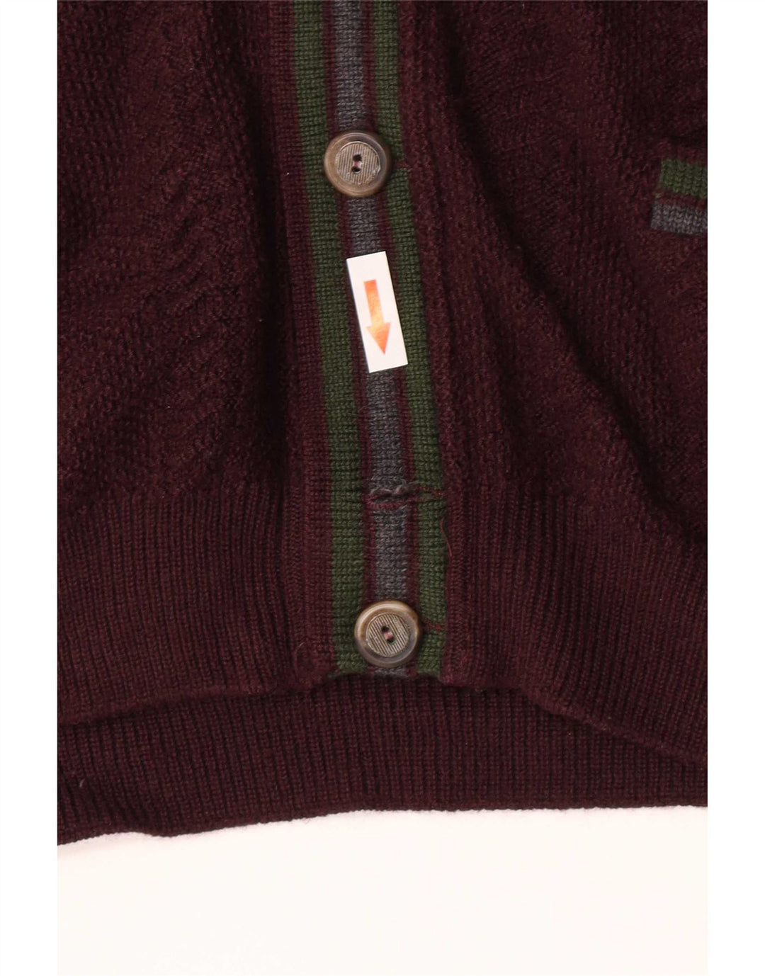 Ανδρική ζακέτα Il Granchio πουλόβερ Small Maroon ριγέ