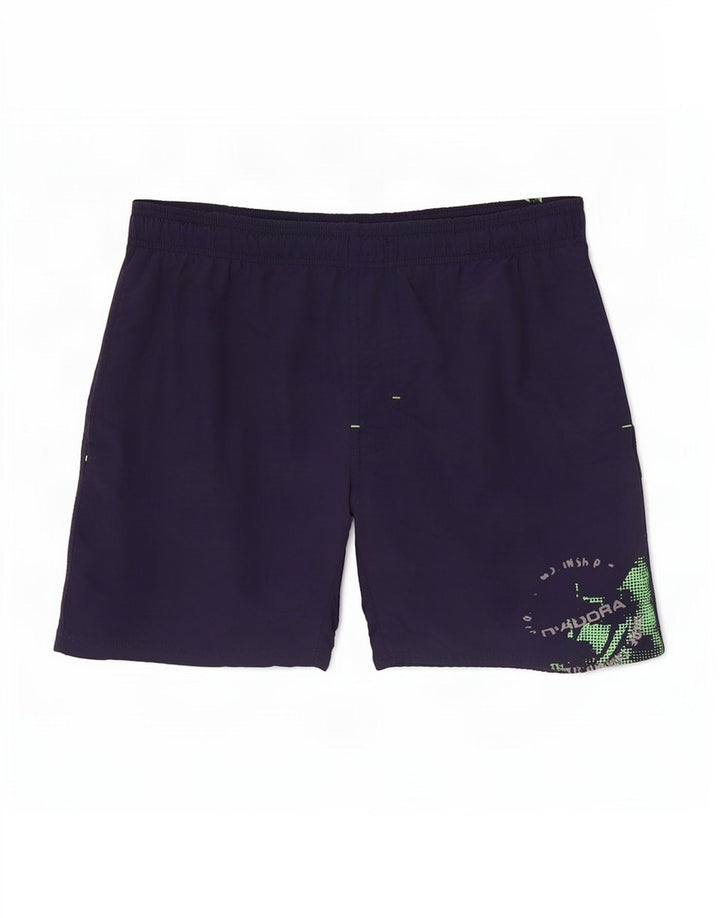 Ανδρικό γραφικό σορτς κολύμβησης Diadora Medium Navy Blue Polyamide