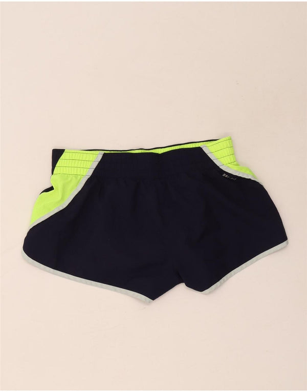 Nike γυναικείο Dri Fit Loose αθλητικό σορτς UK 14 Large Navy Blue Sports