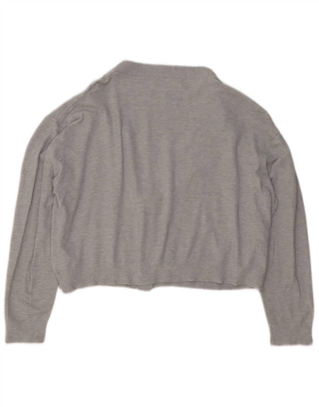 Γυναικείο πουλόβερ γαλλικής σύνδεσης Crop Oversized Cardigan UK 10 Small Grey