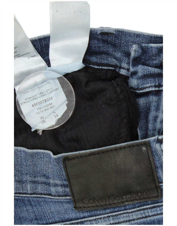 Ανδρικό τζιν ίσιο Calvin Klein W28 L29 Μπλε βαμβακερό