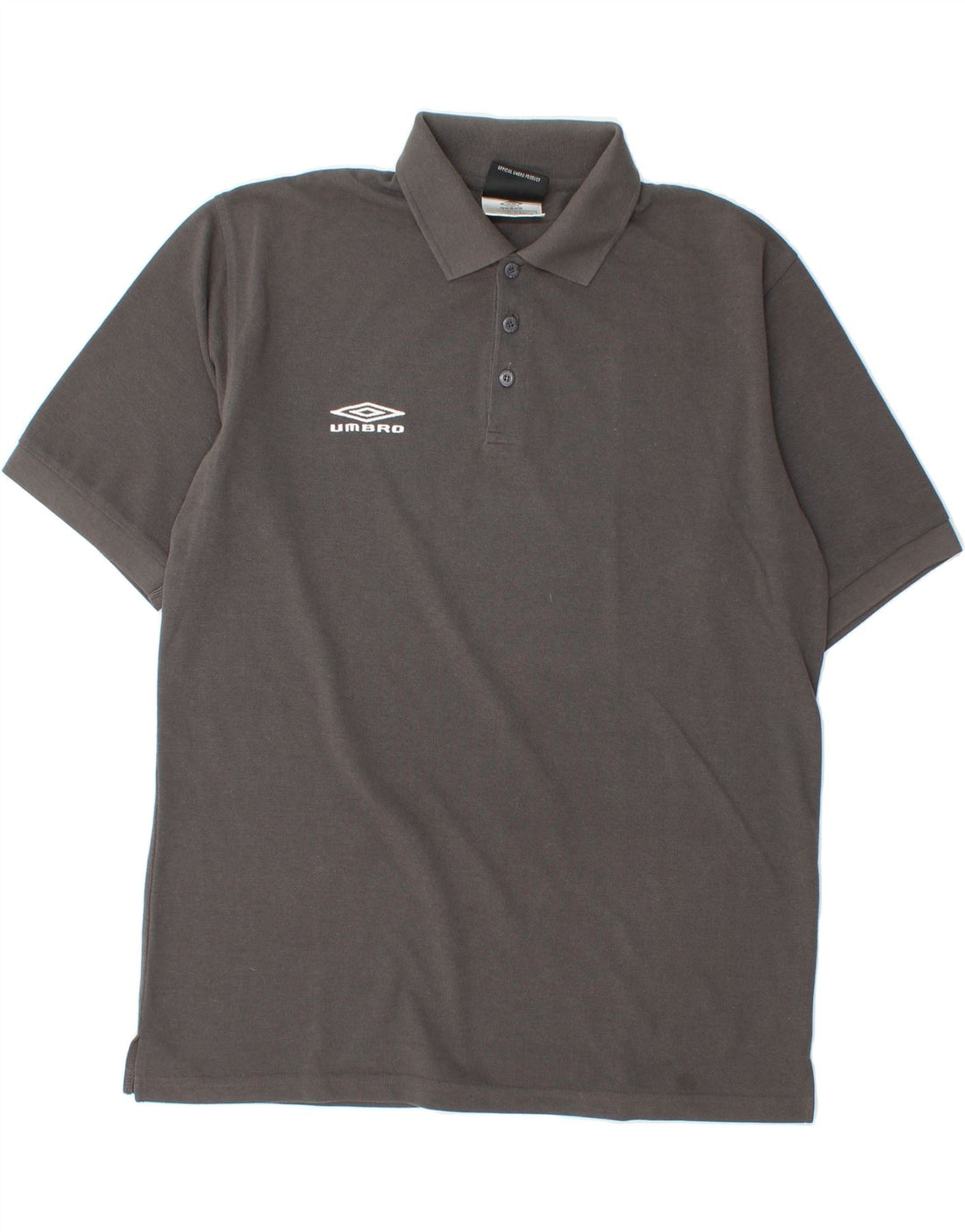 UMBRO Mens Polo Shirt 2XL Grey Polyester Vintage Umbro and Second-Hand Umbro from Messina Hembry 