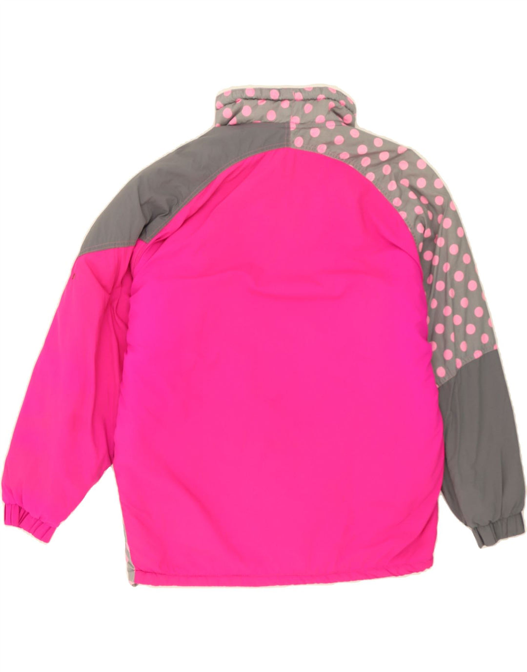 VINTAGE Womens Anorak Jacket UK 10 Small Pink Colourblock Polyamide Vintage Vintage and Second-Hand Vintage from Messina Hembry 