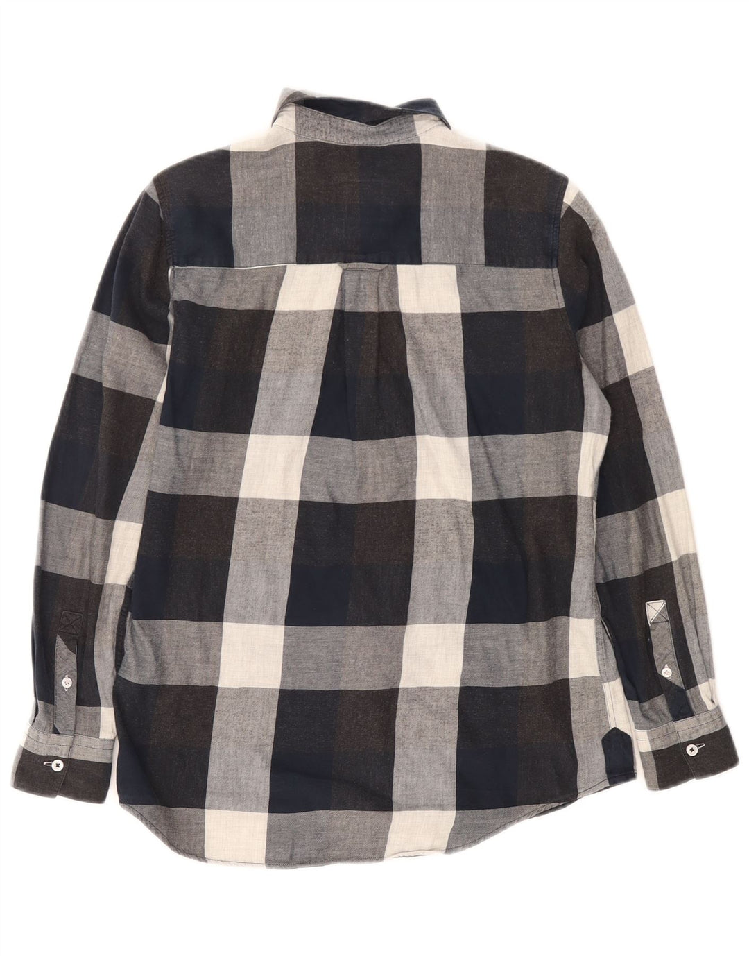 Crew Clothing Γυναικείο πουκάμισο μεγάλου μεγέθους φανέλα UK 8 Small Navy Blue Check