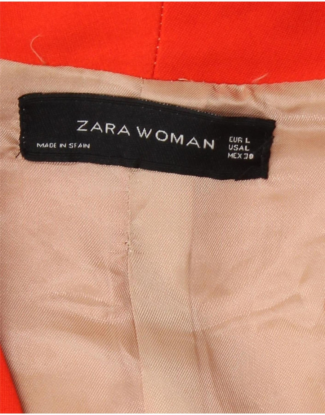 Zara Γυναικείο μπουφάν Bolero UK 14 Μεγάλη πορτοκαλί βισκόζη