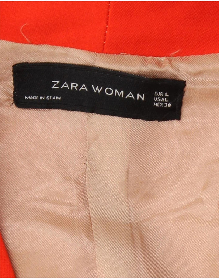 Zara Γυναικείο μπουφάν Bolero UK 14 Μεγάλη πορτοκαλί βισκόζη