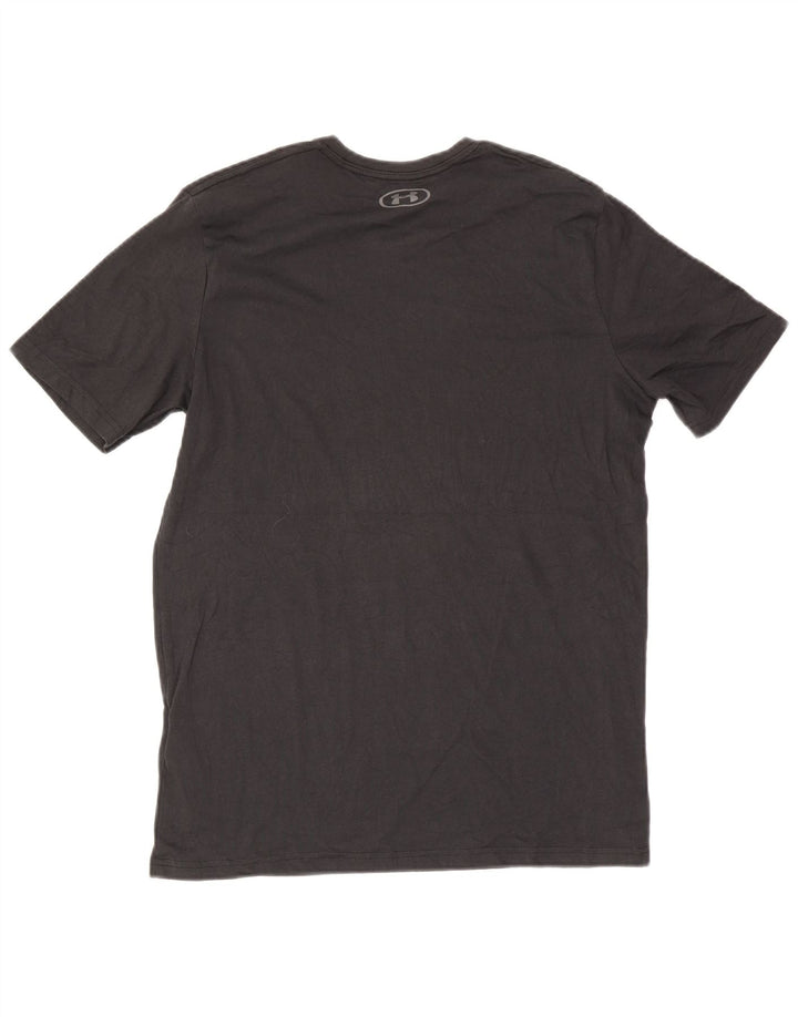 Ανδρικό γραφικό μπλουζάκι Under Armour Top Μεσαίο μαύρο βαμβακερό