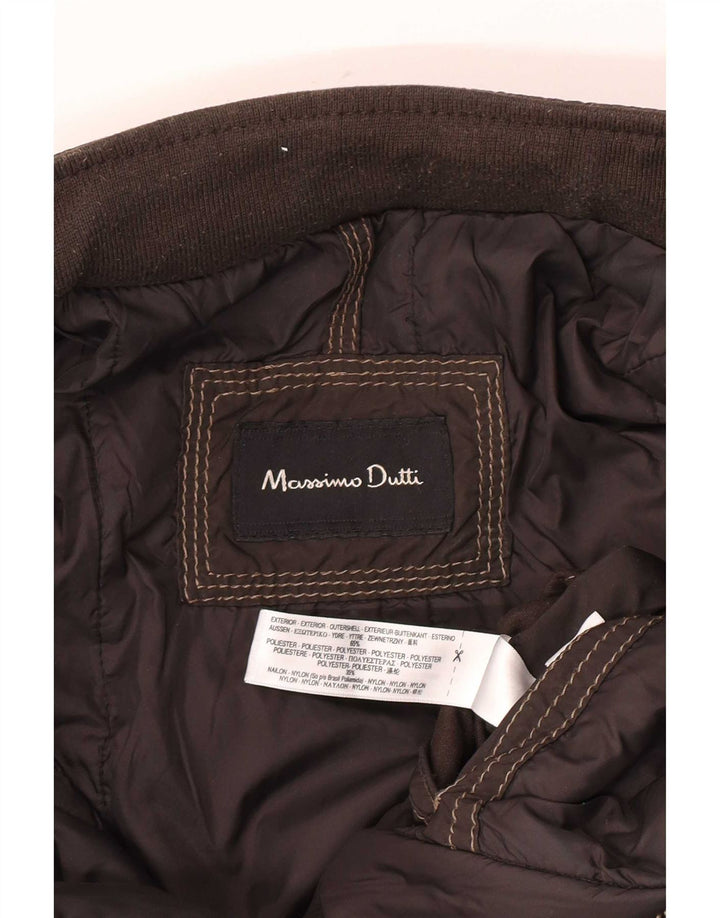 Massimo Dutti Ανδρικό μπουφάν με επένδυση μεγάλο καφέ πολυεστέρας
