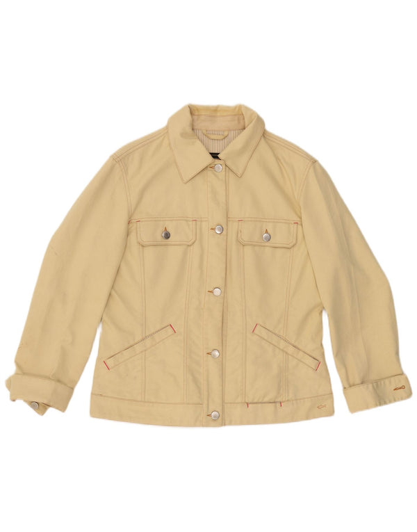 PAUL & SHARK Γυναικείο Τζιν μπουφάν UK 16 μεγάλο κίτρινο βαμβάκι