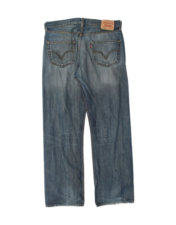 Levi's Mens 501 Straight Jeans W36 L32 Blue Cotton