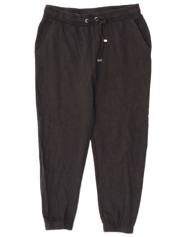 Marks & Spencer Γυναικεία φόρμα παντελόνια Joggers UK 14 Large Black Cotton