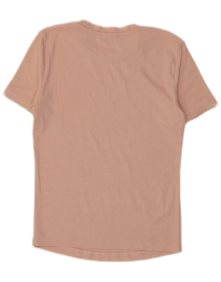 Zara Γυναικείο T-Shirt Top UK 14 Large Pink