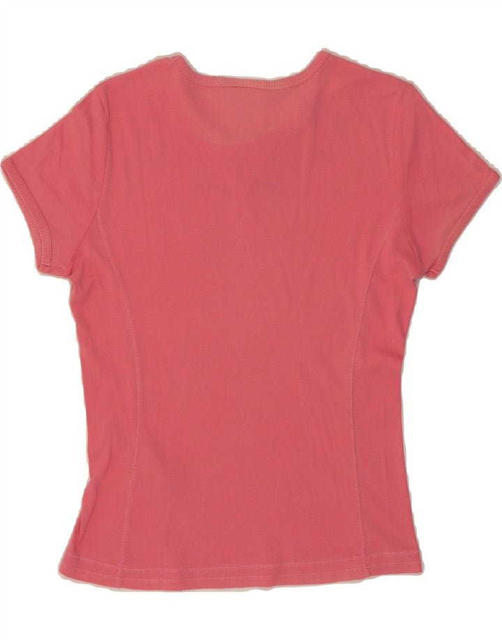 CHAMPION Womens T-Shirt Top UK 12 Medium Pink Cotton Vintage Champion and Second-Hand Champion from Messina Hembry 