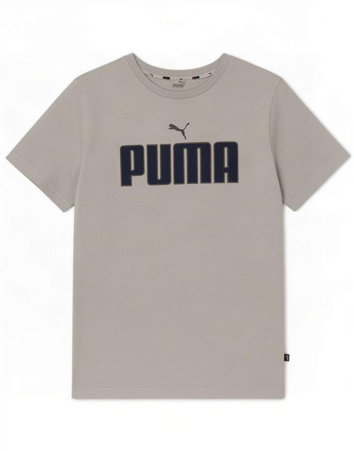Ανδρικό γραφικό μπλουζάκι Puma, μεσαίο γκρι βαμβακερό