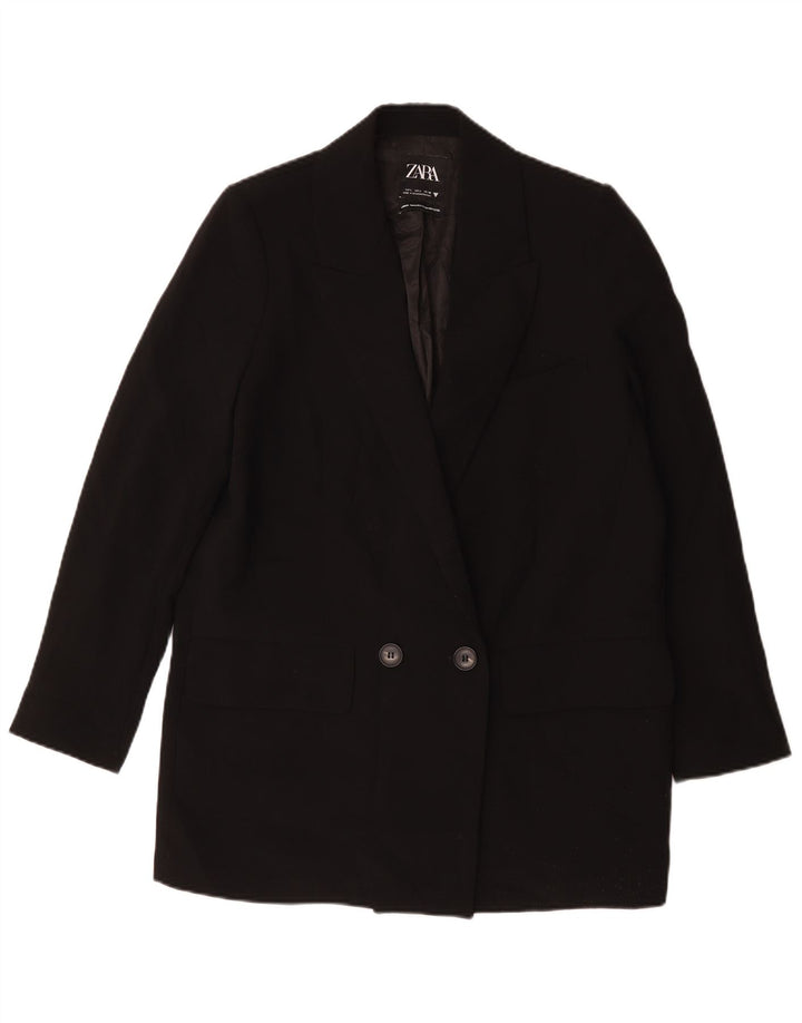 Zara Γυναικείο μακρόστενο σακάκι UK 16 Large Black