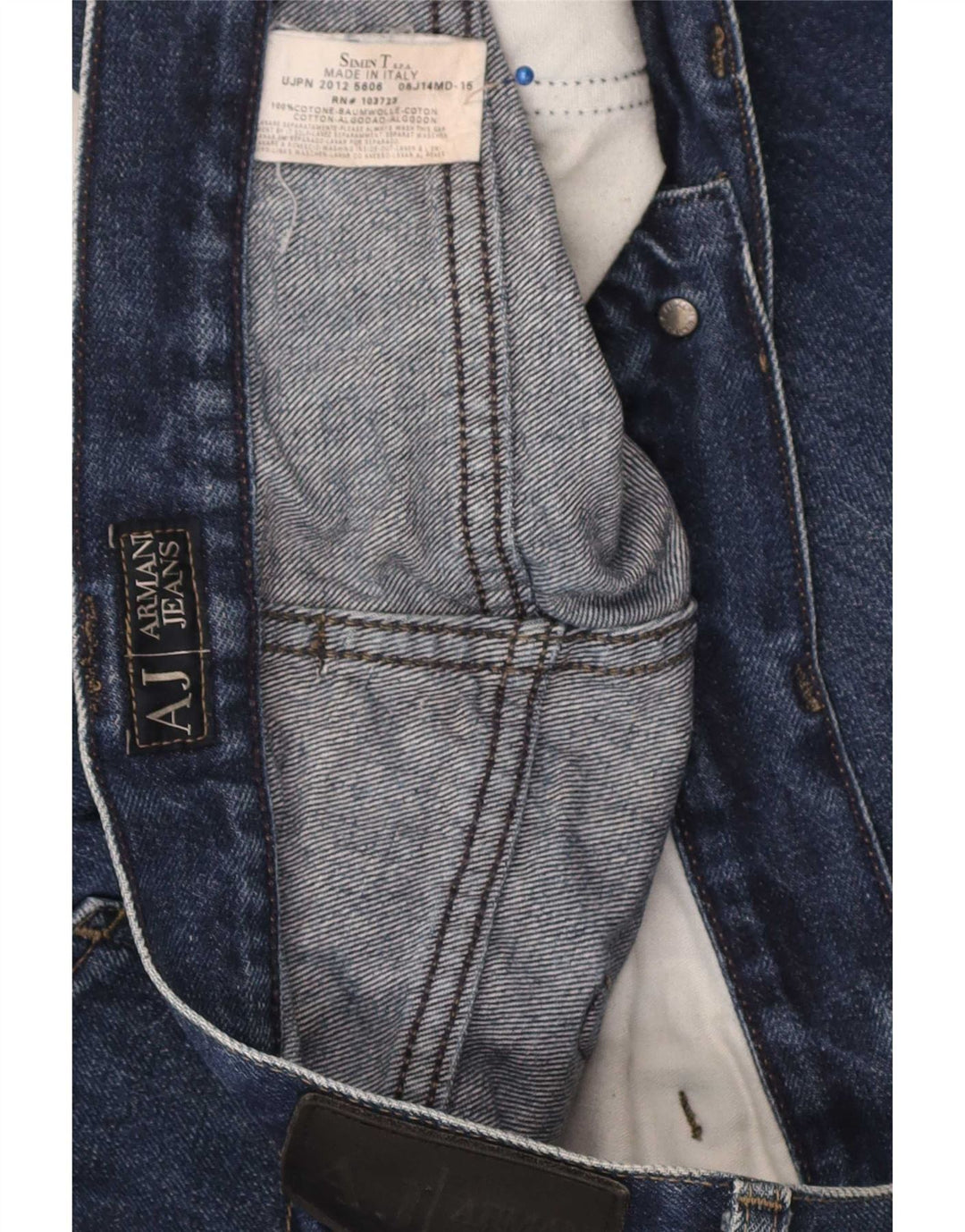 Armani Ανδρικό ίσιο τζιν W38 L34 Μπλε Βαμβακερό