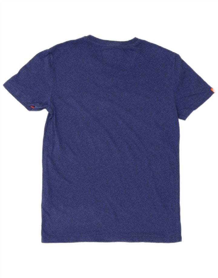 Superdry Ανδρικό T-Shirt Top Μικρό Navy Blue από βαμβάκι