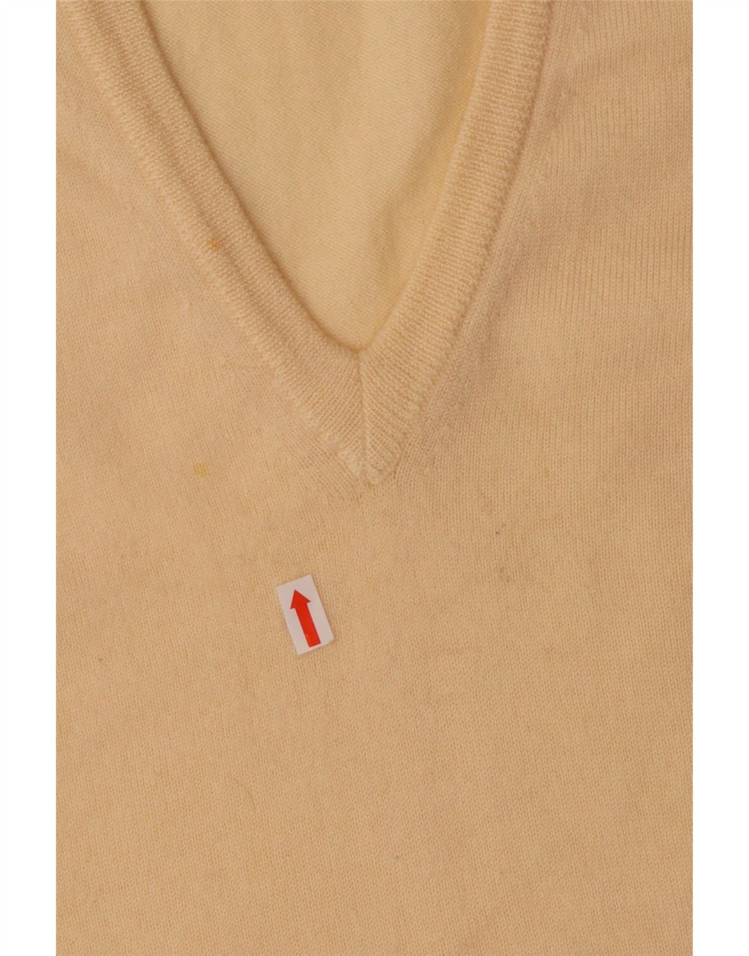 POLO ανδρικό γιλέκο V-λαιμόκοψη Tank Top IT 52 μεγάλο κίτρινο παρθένο μαλλί