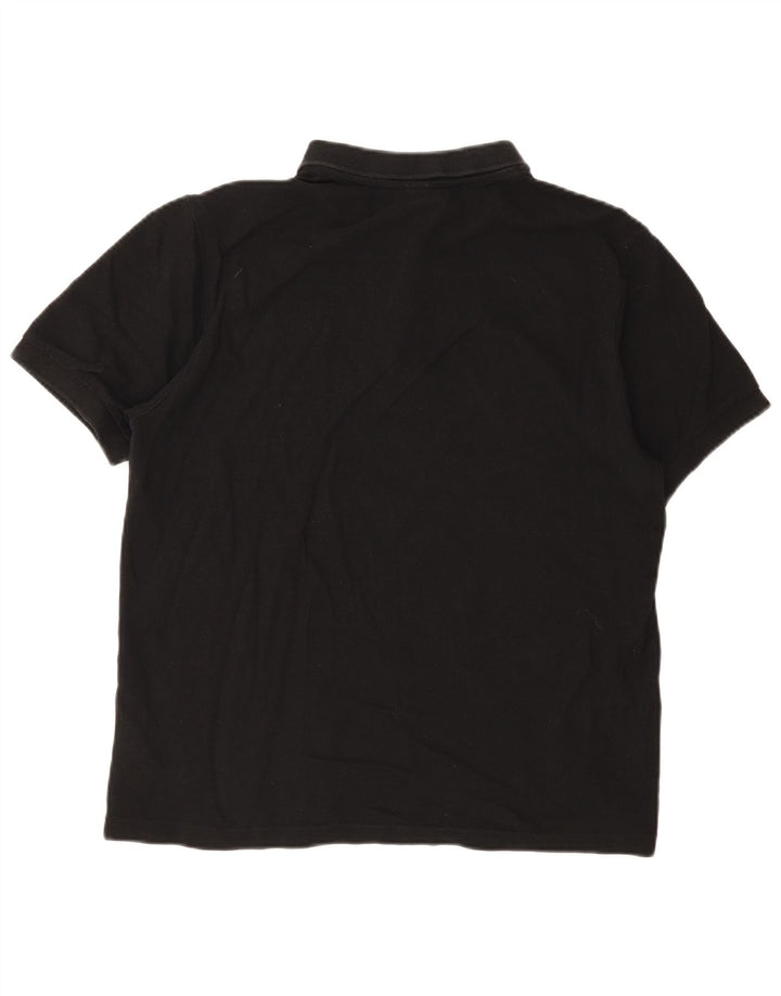 Ellesse Ανδρικό Πόλο Μπλουζάκι XL Μαύρο βαμβακερό