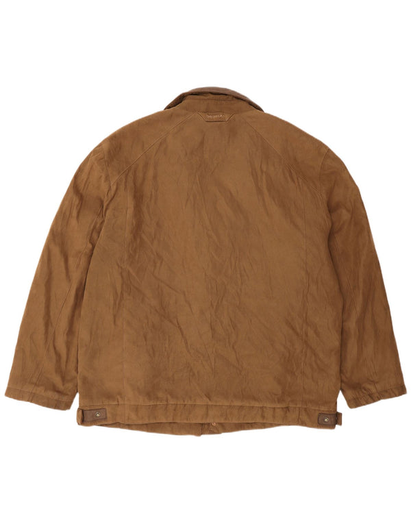 Ανδρικό Suede Jacket Douglas UK 46 3XL Beige Leather