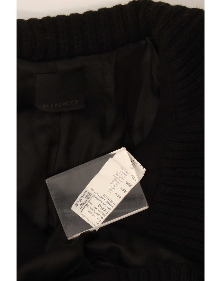 Γυναικείο παλτό Pinko UK 8 Small Black Wool
