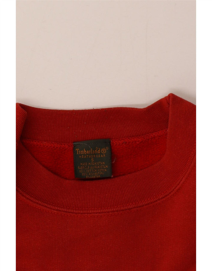 Ανδρικό γραφικό φούτερ Timberland Jumper Μικρό κόκκινο βαμβακερό