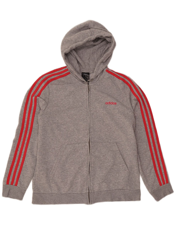 Γυναικείο πουλόβερ με κουκούλα ADIDAS UK 20/22 XL Γκρι βαμβακερό