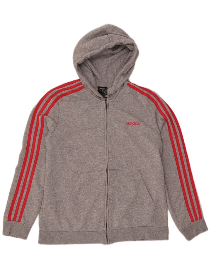 Γυναικείο πουλόβερ με κουκούλα ADIDAS UK 20/22 XL Γκρι βαμβακερό