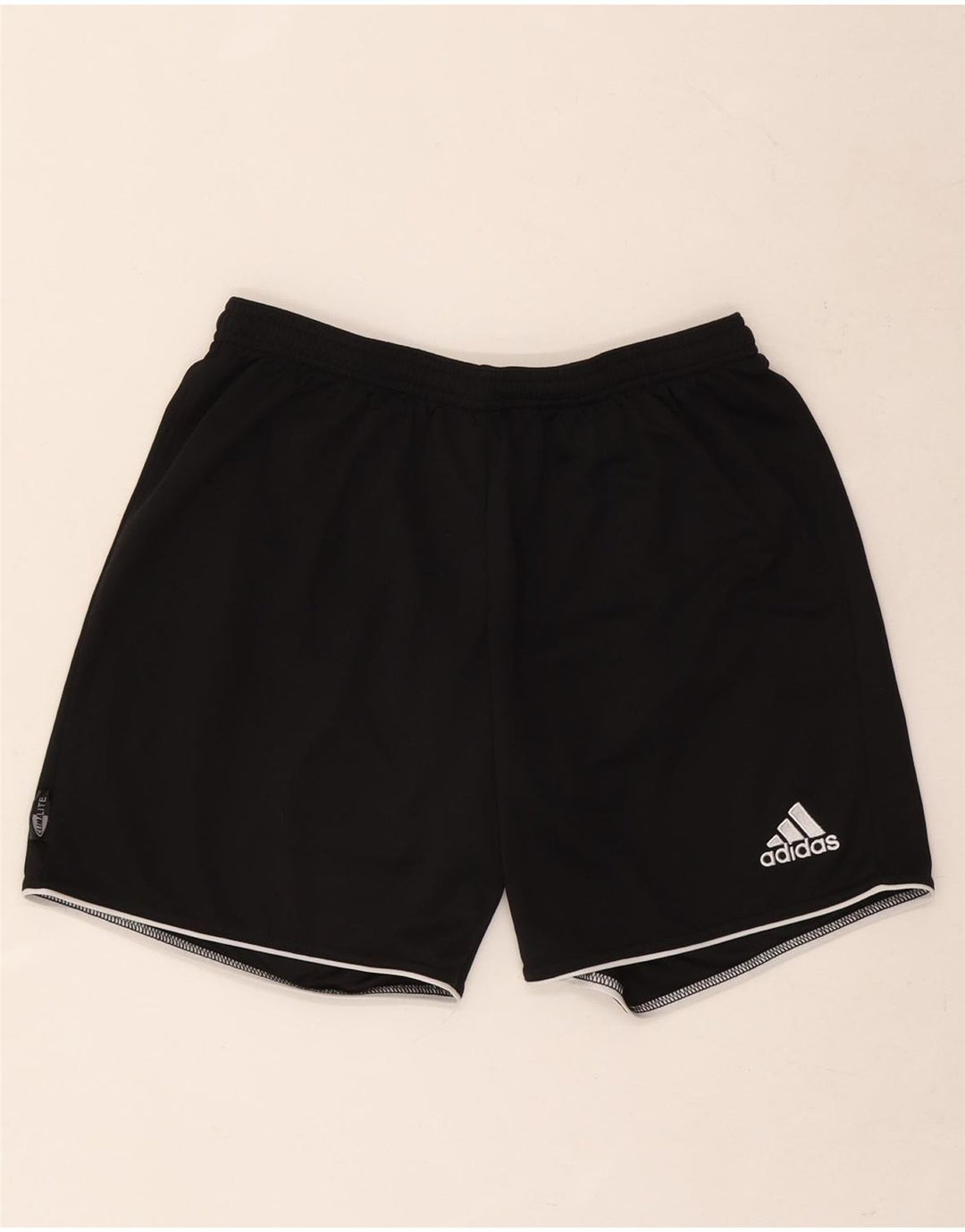 Ανδρικό σορτς Adidas Climalite από μεσαίο μαύρο πολυεστέρα