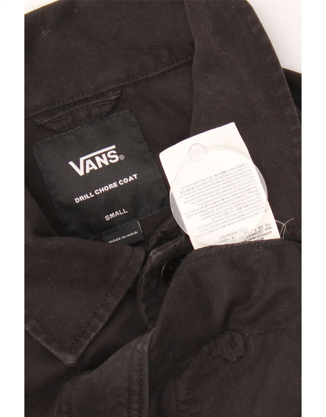 Vans Ανδρικό τζιν τζιν μπουφάν UK 36 Small μαύρο βαμβακερό