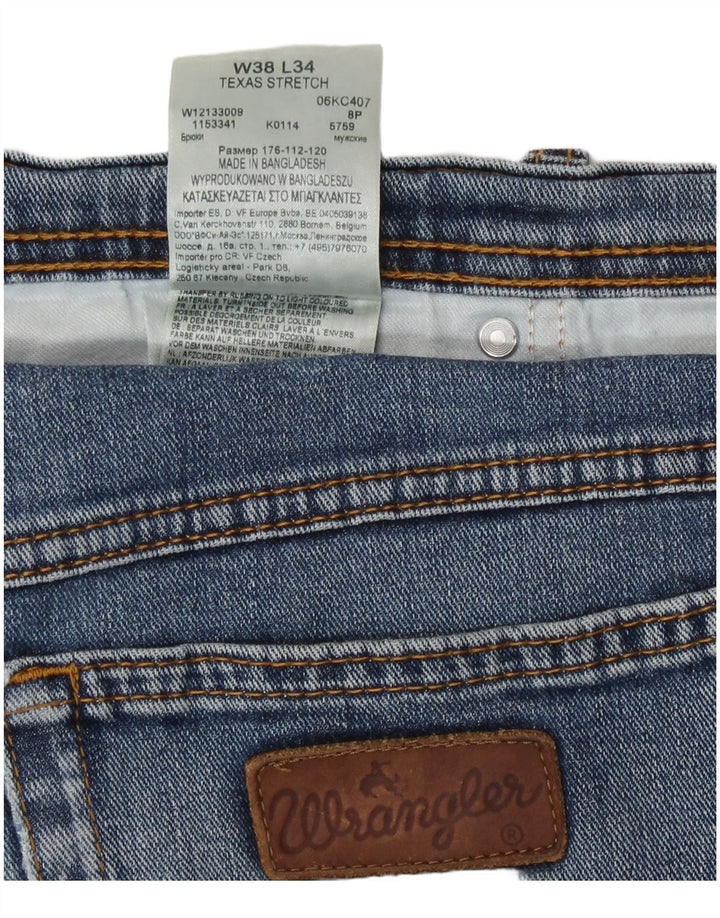 Ανδρικό τζιν Wrangler ίσιο W38 L31 Μπλε βαμβακερό