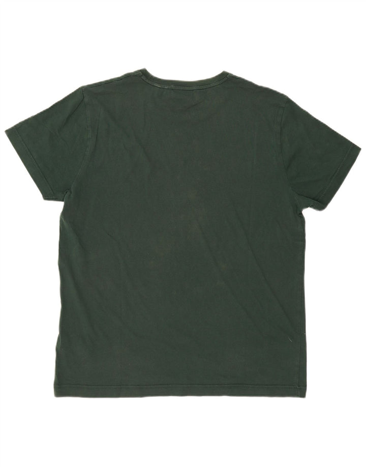 Ανδρικό γραφικό T-Shirt Gant Top μεγάλο πράσινο βαμβακερό