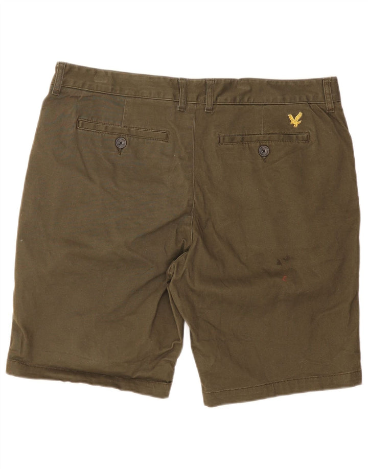 Ανδρικό σορτς Chino LYLE & SCOTT W36 μεγάλο χακί βαμβακερό
