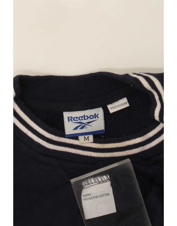 Ανδρικό γραφικό φούτερ Reebok Jumper Medium Navy Blue Polyester