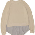 Marks & Spencer Γυναικείο πουλόβερ με λαιμόκοψη UK 14 Large Off White